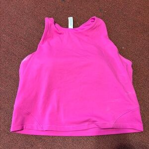 All in Motion Vibrant Pink Cropped Tank Bra Top